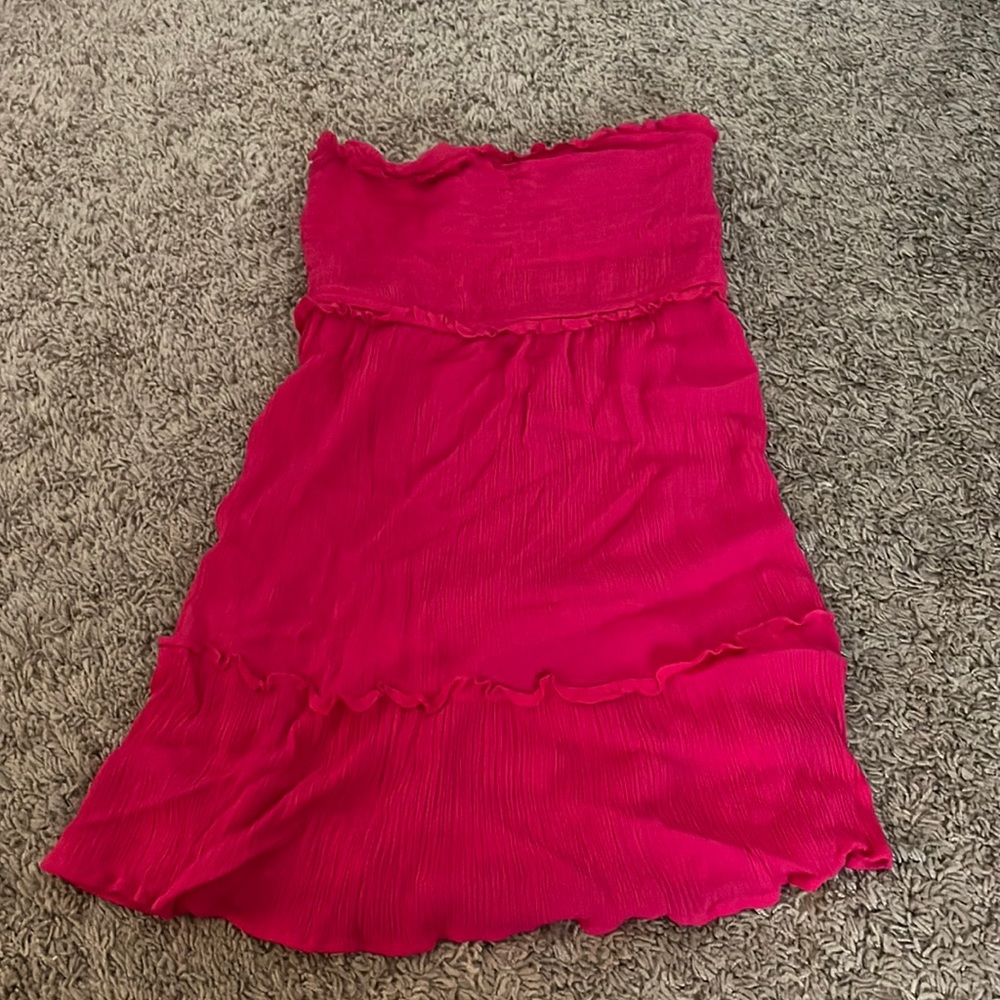 Pink mini dress